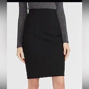 Express High-waisted Soft & Sleek Pencil Skirt Black